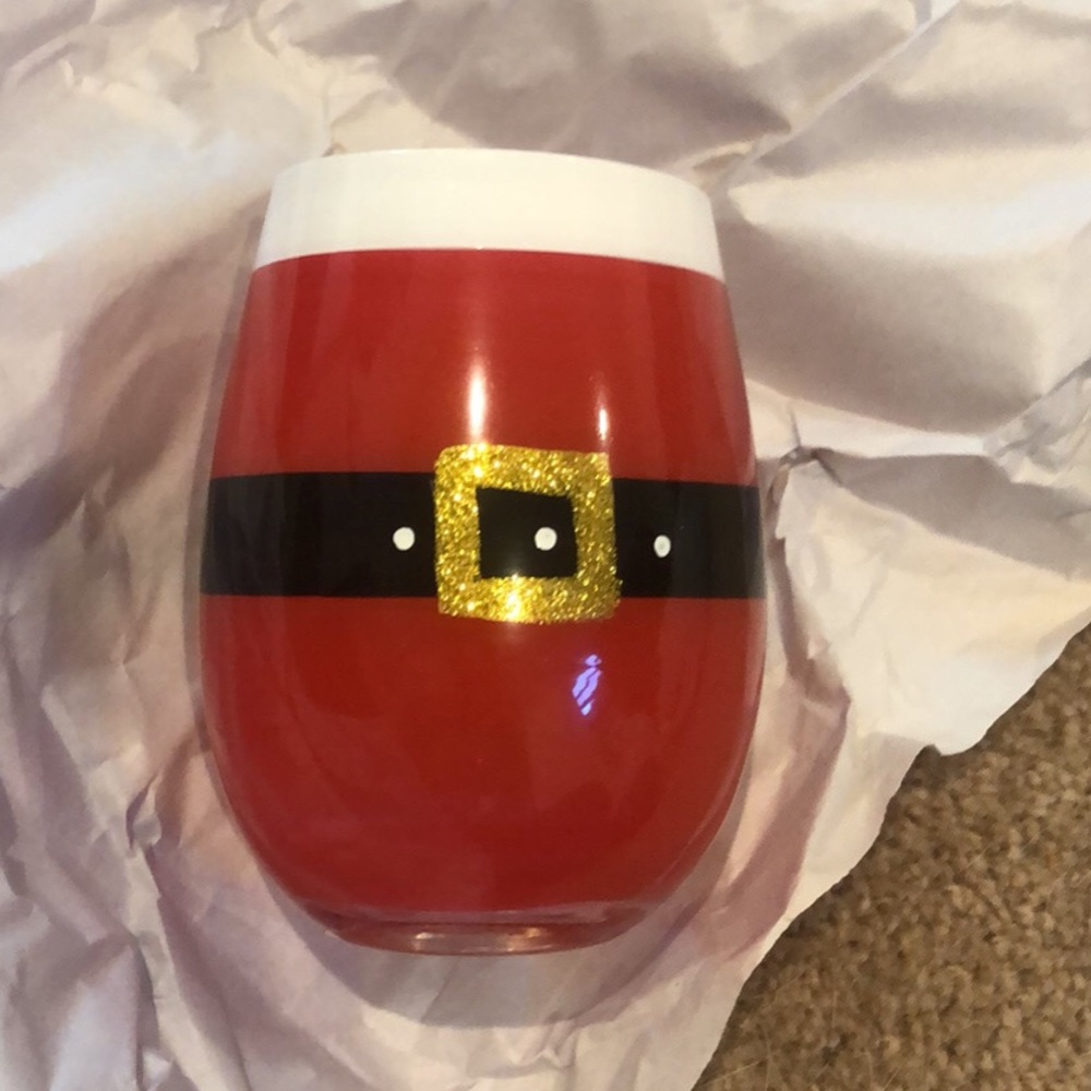 Christmas wine glasses